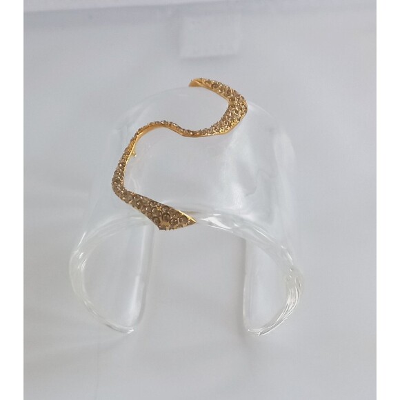 Alexis Bittar Spring/Summer 2013 Lucite Bracelet w/Golden Snake Statemen… - Picture 15 of 16
